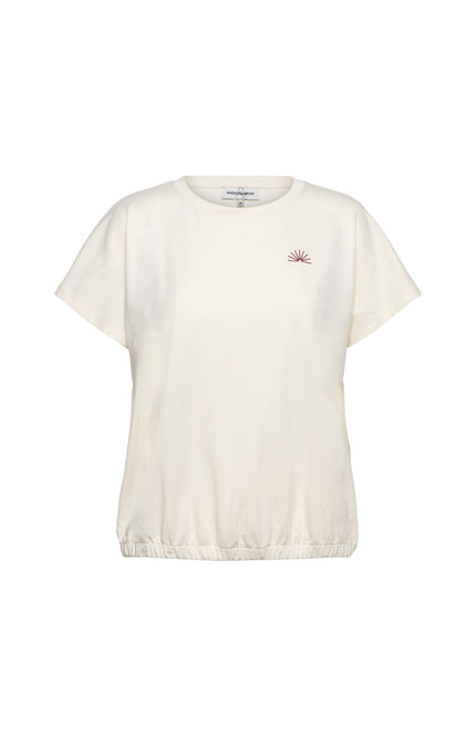 &Co woman Top Tosca Vanilla Claret TS150 Stretchshop.nl