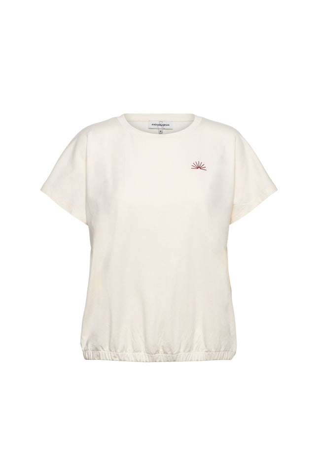&Co woman Top Tosca Vanilla Claret TS150 Stretchshop.nl