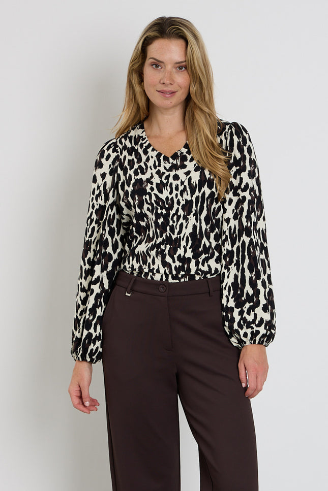 Travel Blouse Nathalie Black Espresso 264