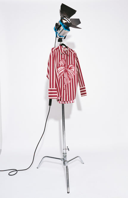 Blouse Beau Ribbon Red SP9738