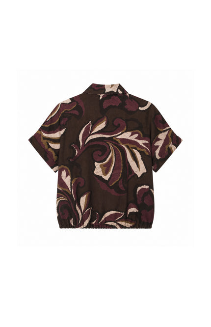 Blouse Strik Bladprint Port 503645