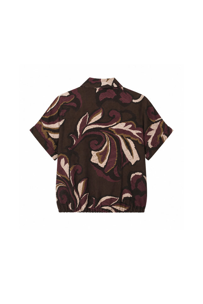 Blouse Strik Bladprint Port 503645