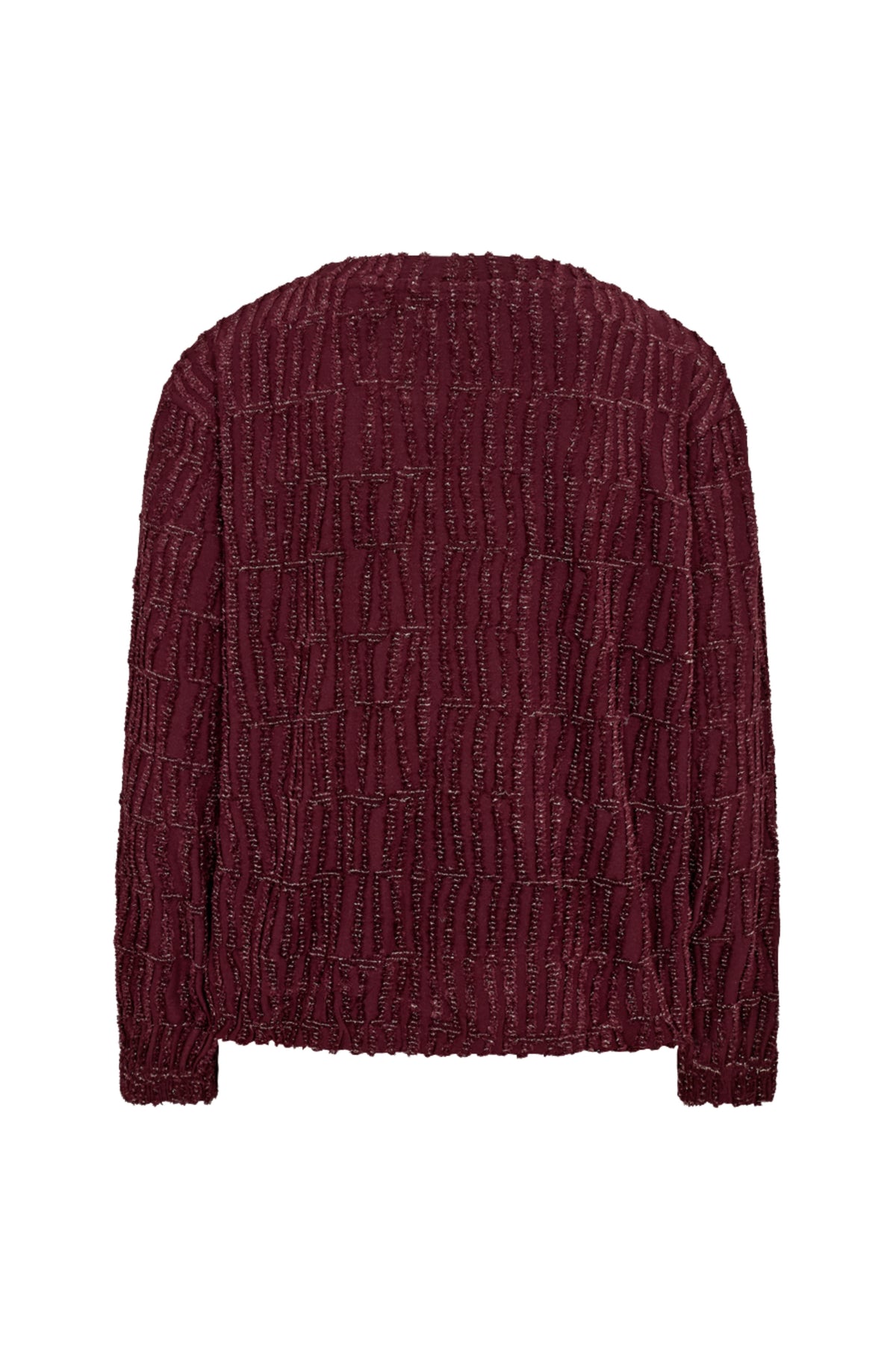 Lichte blauwe trui Fqmarisol Port Royale van Freequent met ronde hals en zachte katoenstof, gedragen door een model.