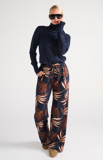 Broek Met Botanische Print D308-P154