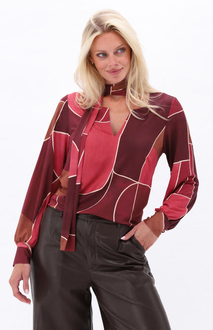 Top Sjaaltje Met Print D307-P165