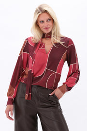K-design top sjaaltje met print, kleurrijk ontwerp, zijdeachtig materiaal, perfect voor stijlvolle accessoires