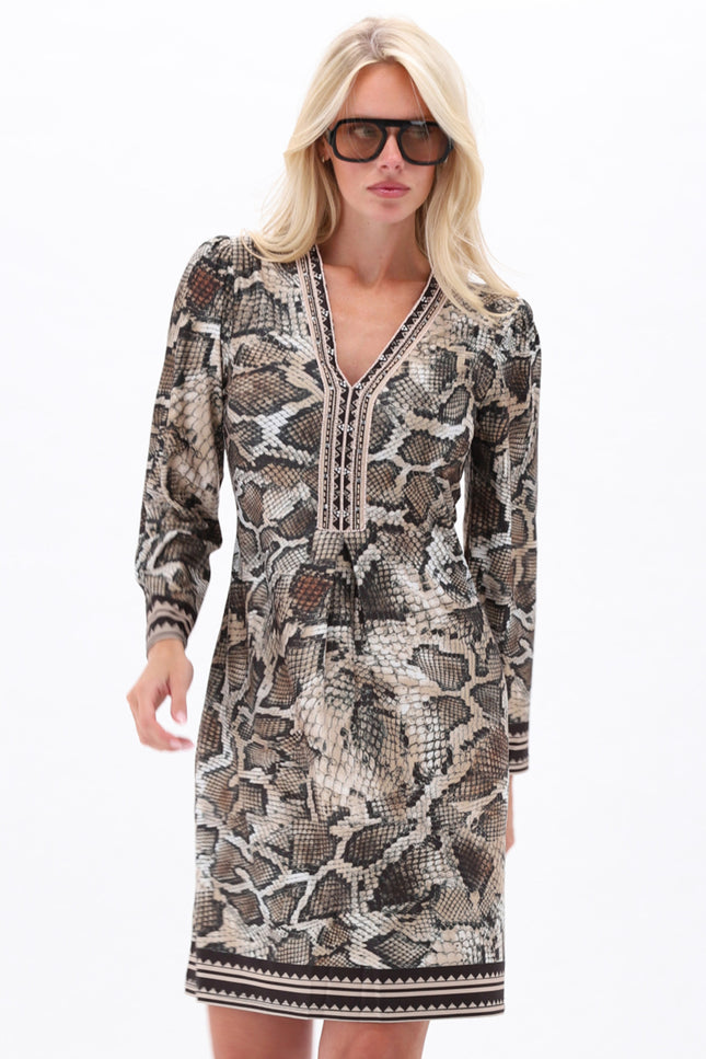 Jurk Met Slangenprint D602-P176