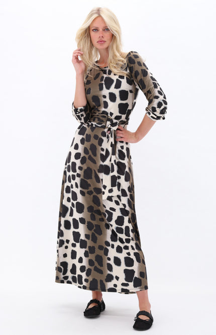 Jurk Maxi Met Dierenprint D118-P147