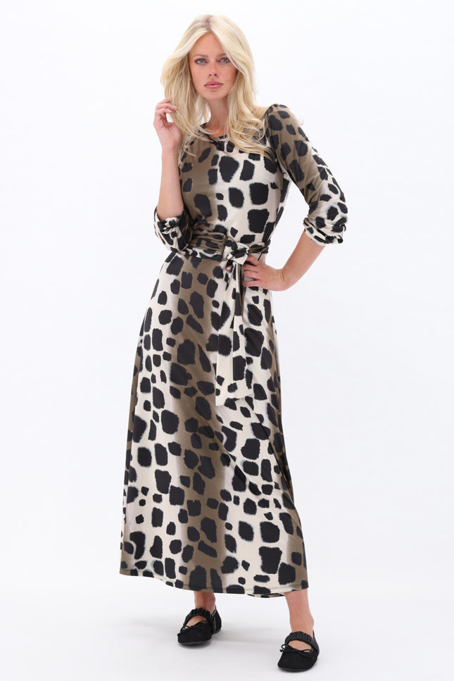 Jurk Maxi Met Dierenprint D118-P147