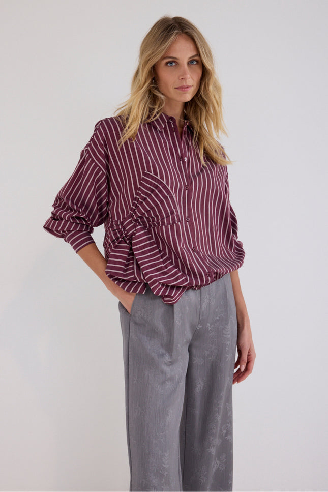 Blouse Bow Applique Pomegranate C51-21-301