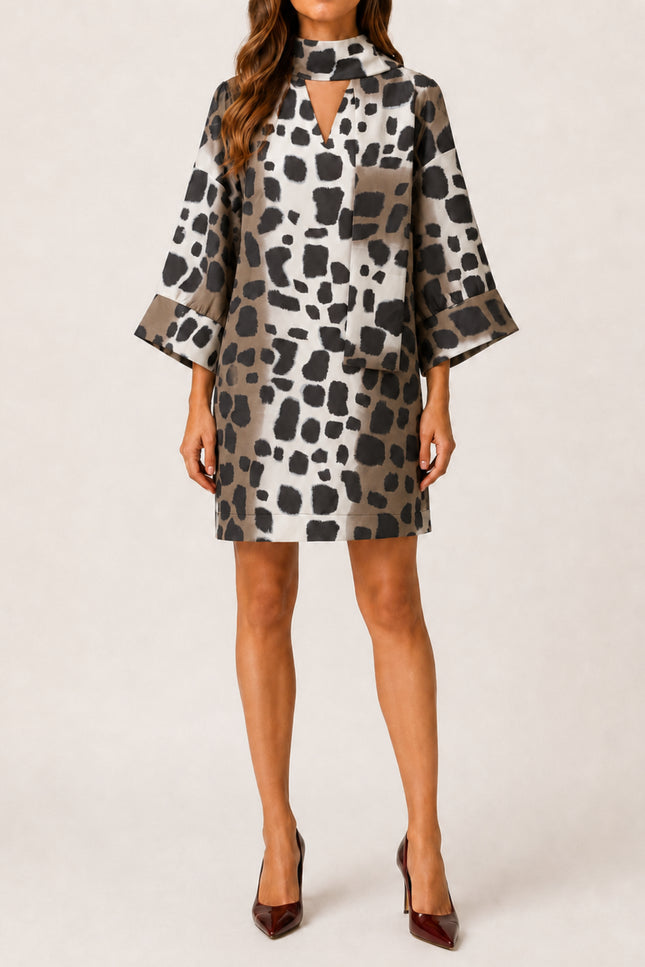 Jurk Sjaaltje Met Print D117-P147