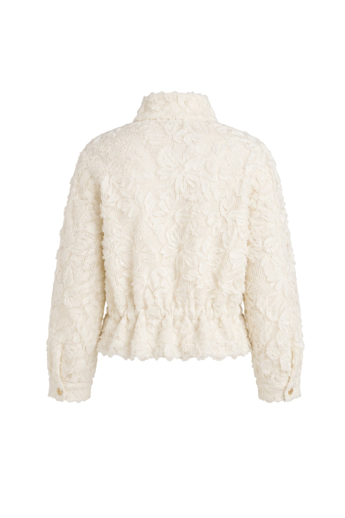 Luxe damesjas van Tramontana, Fancy Lace Snow C39-21-801, met gedetailleerde kant en warme voering, geschikt voor winterdagen.
