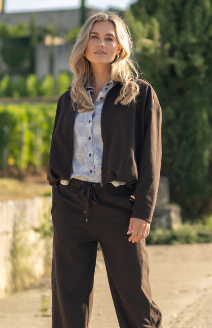 Blouse Fallon Striped Coffee