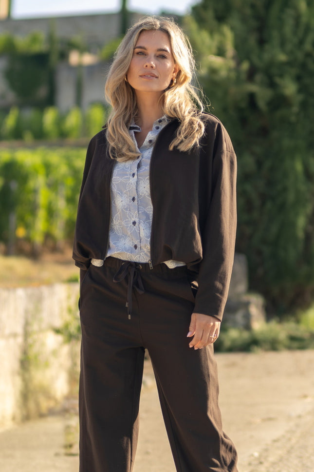 Blouse Fallon Striped Coffee