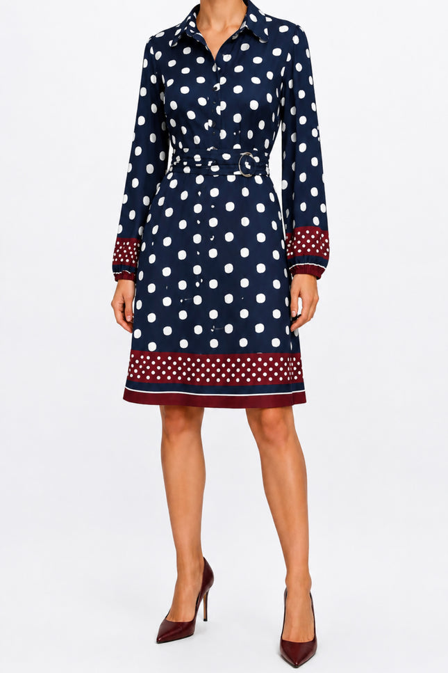 Jurk Met Bolletjesprint D327L-P157
