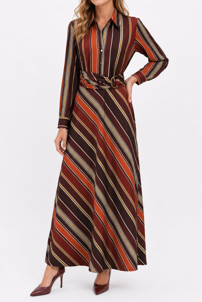 Jurk Maxi Met Strepen D310-P159