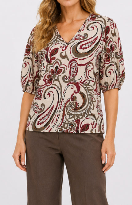 Blouse Paisley Print Port 183672