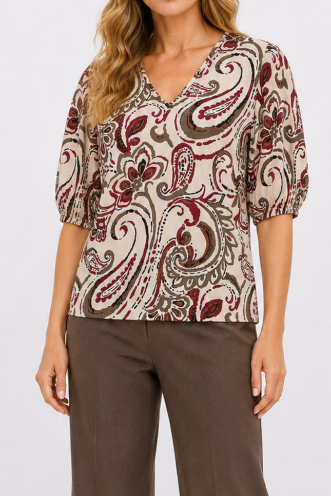 Blouse Paisley Print Port 183672