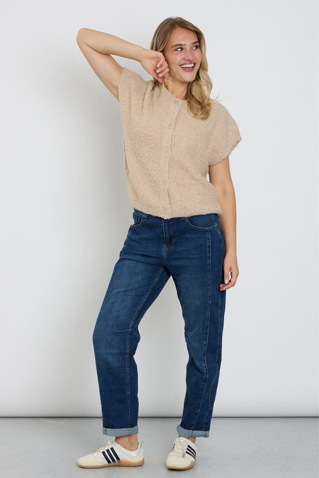 Broek Caitlina Side Patch Dark Stone SRB5032 L31