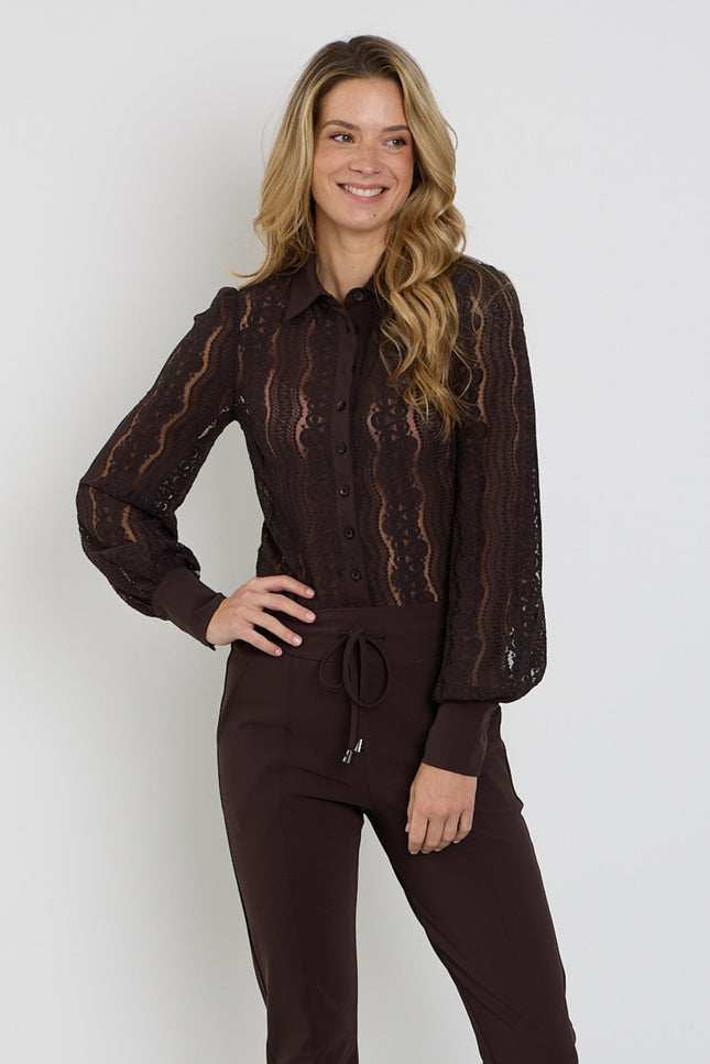 Travel Blouse Kant Espresso 202352