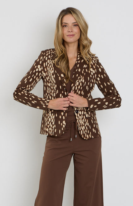 Travel Blazer Bambi Print Chestnut 202015