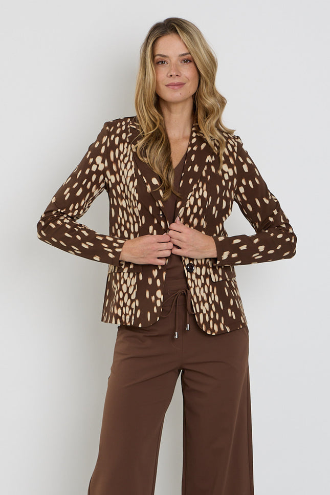 Travel Blazer Bambi Print Chestnut 202015