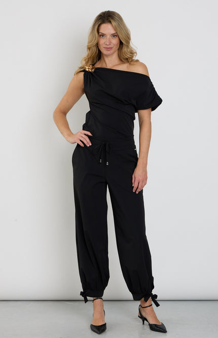 Travel Balloon Bottom Bow Broek Black 202956
