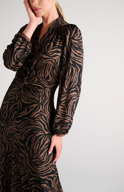 Jurk Maxi Met V-hals & Print D317-P162