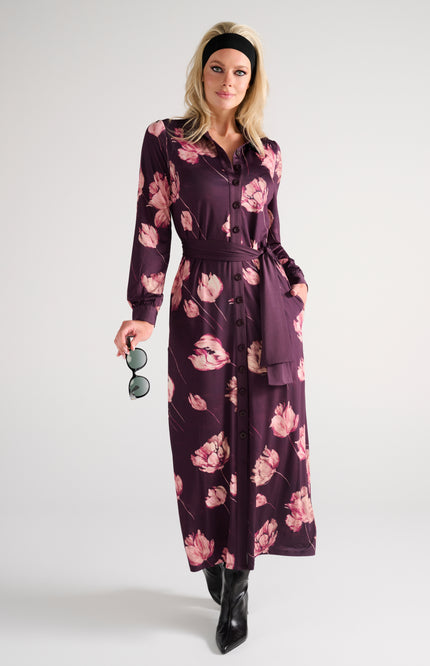 Jurk Maxi Met Bloemenprint D112-P149