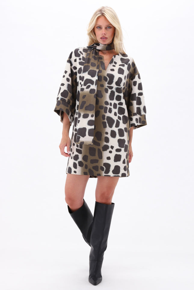 Jurk Sjaaltje Met Print D117-P147