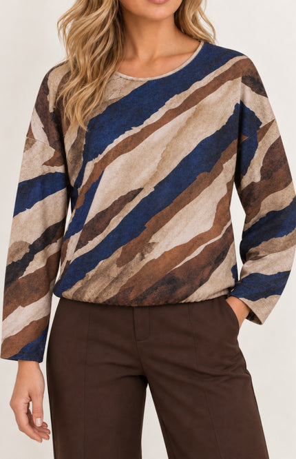 Sweater Cosy Allover Print Jeans 156980