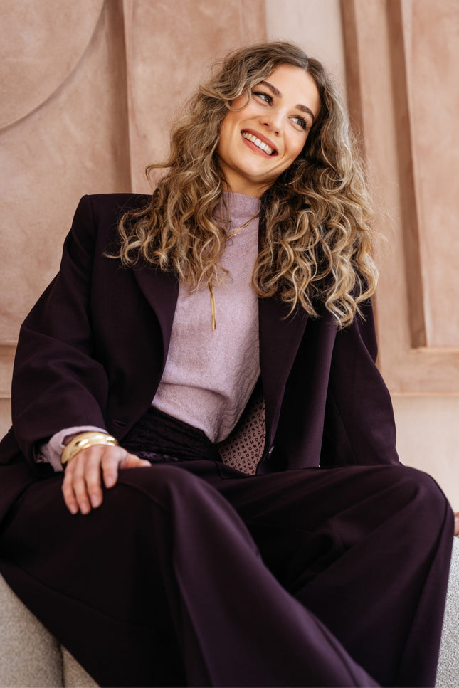 Heavy Travel Blazer Phileine Deep Plum BZ167