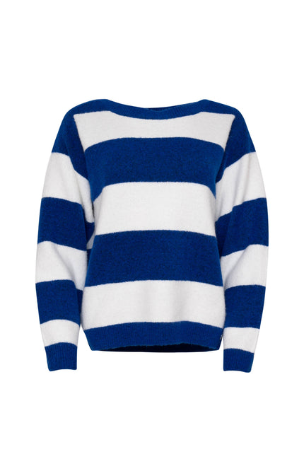 Trui Zelene White Blue Stripe