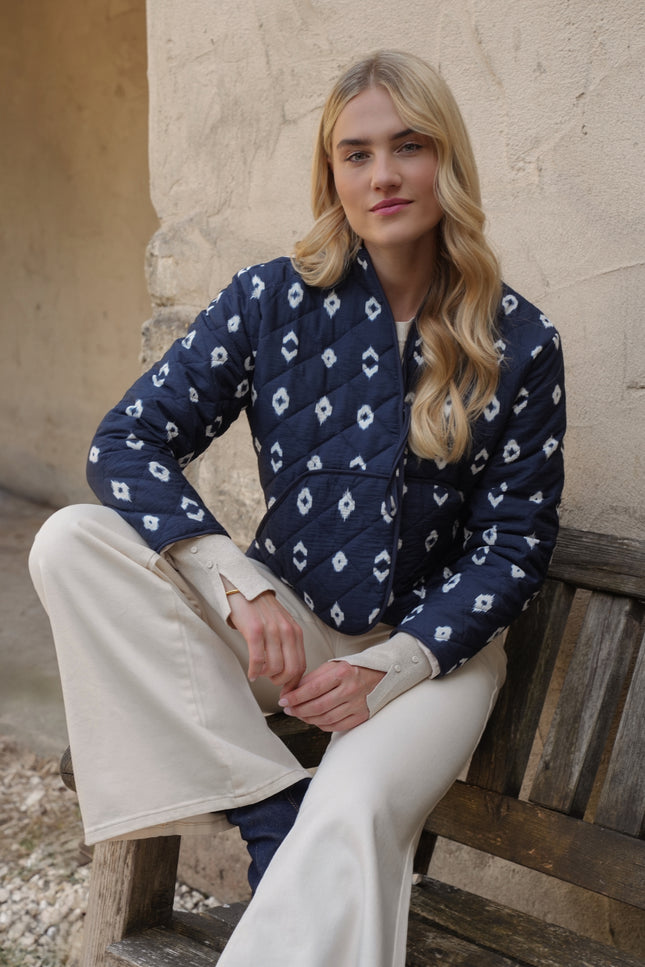 Nukus Vest Jolie Navy NKS05009 Stretchshop.nl