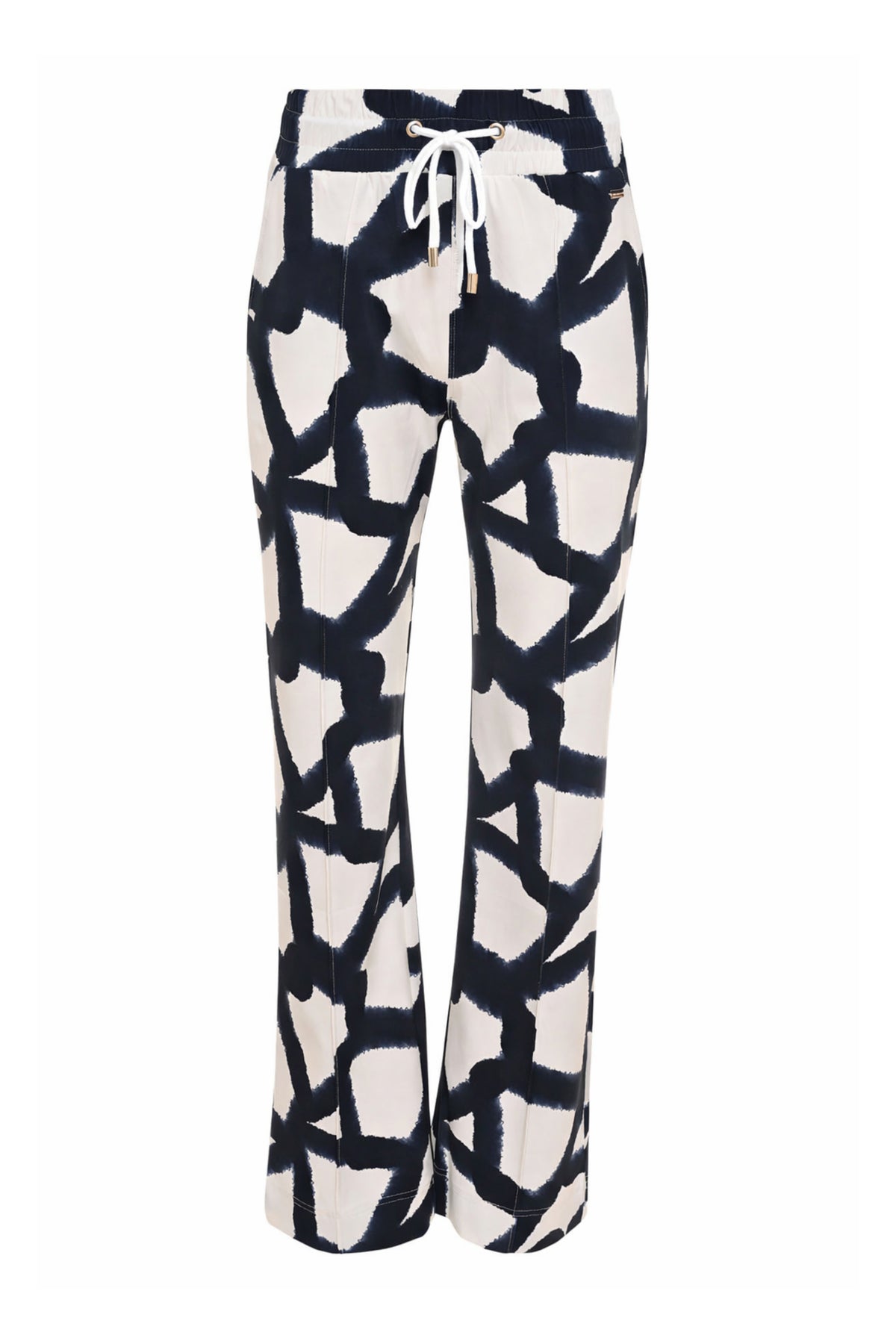 Maicazz & Zizo travel broek Vogue Cross Paint met kleurrijke print en comfortabele pasvorm, zichtbaar in de afbeelding.