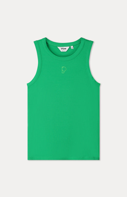 POM Amsterdam Top Rib Palm Green SP9534 Stretchshop.nl