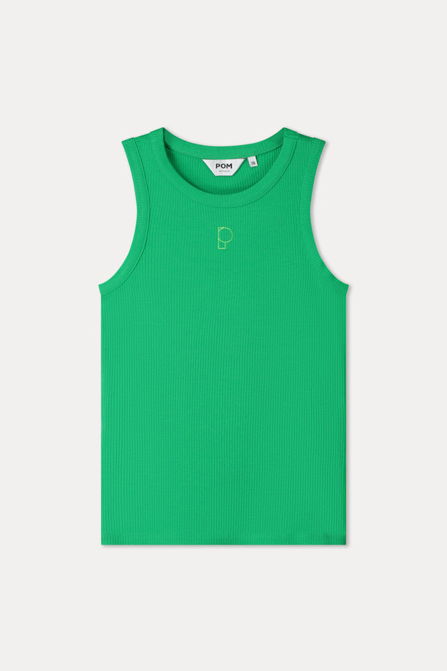 POM Amsterdam Top Rib Palm Green SP9534 Stretchshop.nl