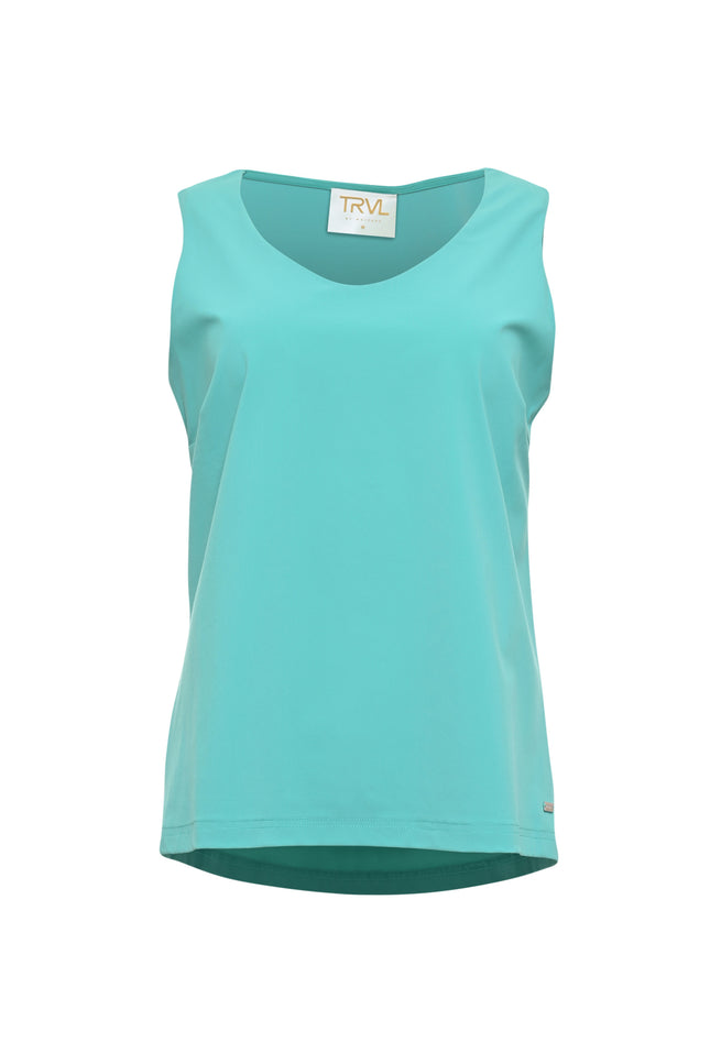 Maicazz Travel Top Seran Bright Aqua Stretchshop.nl