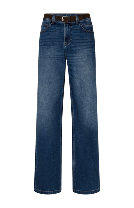 Broek Colette & Belt Dark Stone SRB4991 L31