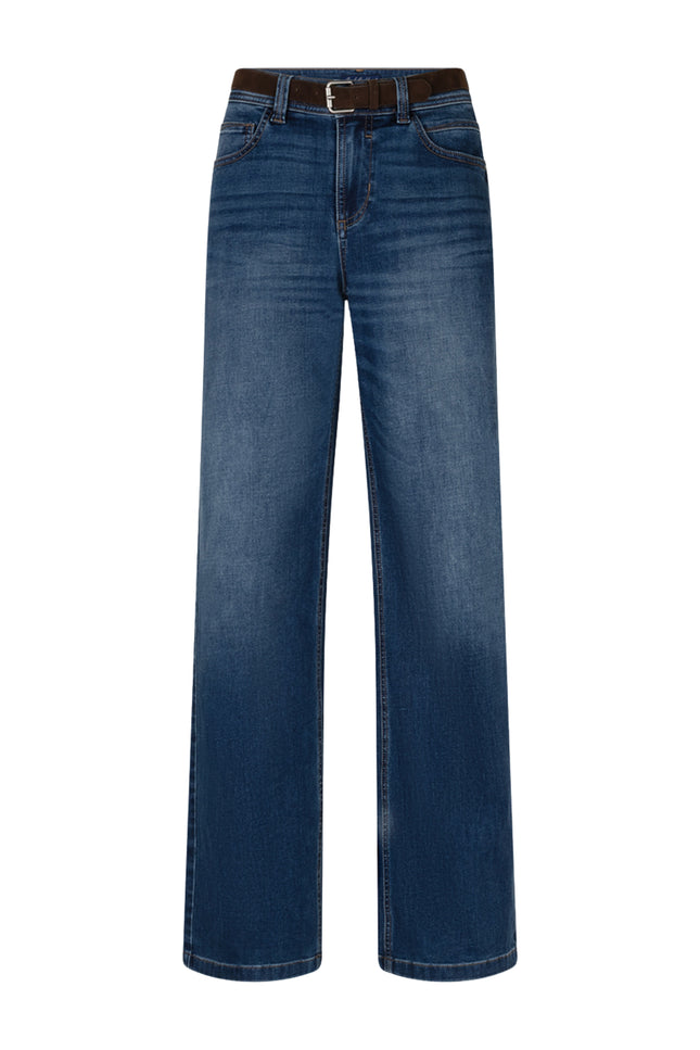 Broek Colette & Belt Dark Stone SRB4991 L31