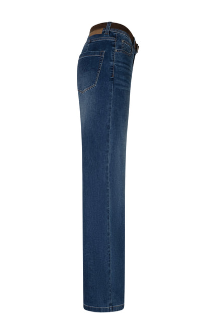 Broek Colette & Belt Dark Stone SRB4991 L31