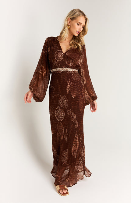 Jurk Danoli Shell Marrón