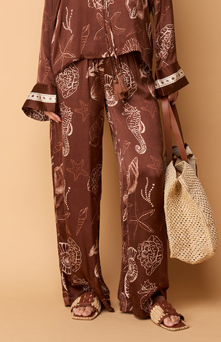 Broek Piero Shell Marrón