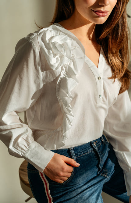 Blouse Warda White BL410