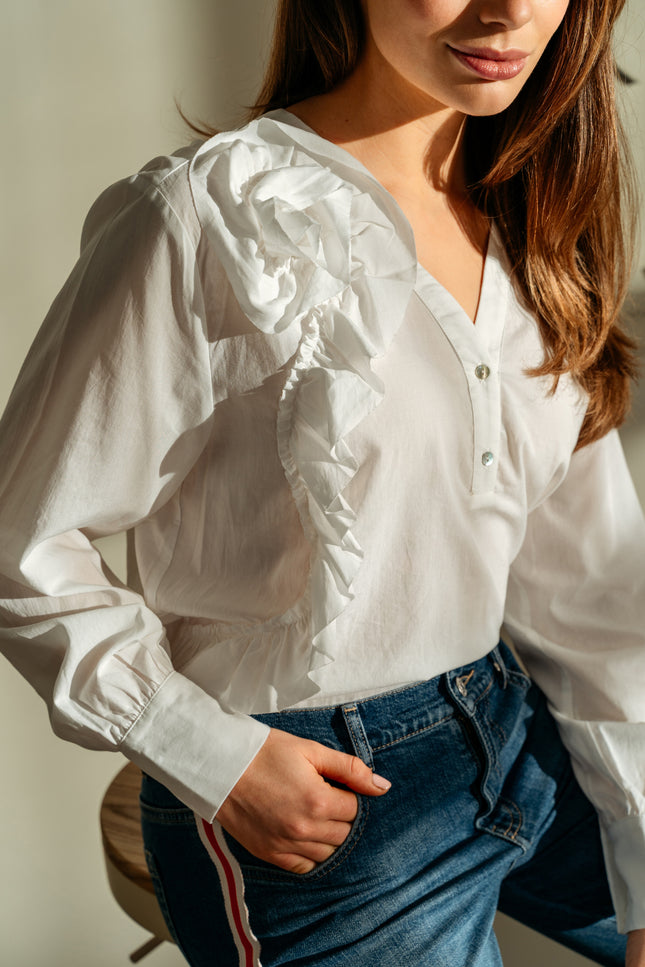 Blouse Warda White BL410