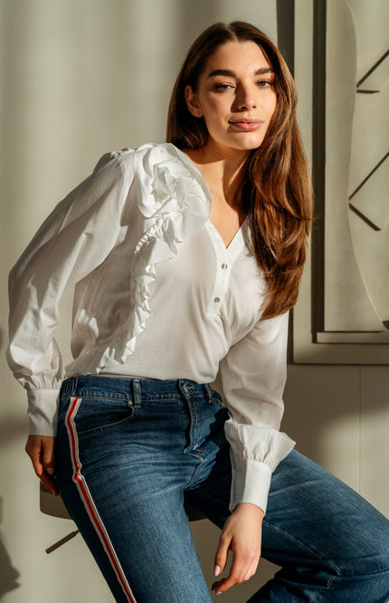 Blouse Warda White BL410