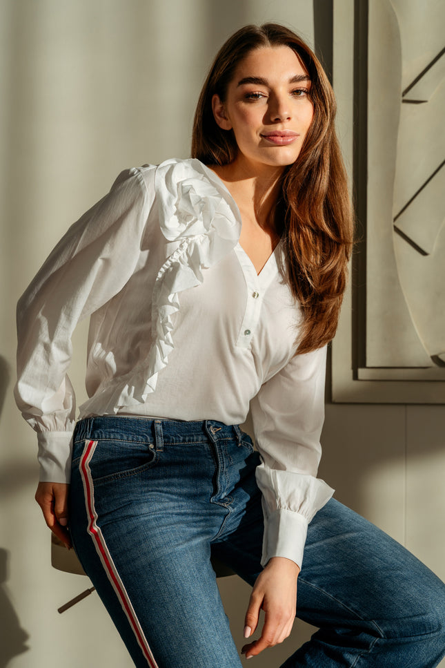 Blouse Warda White BL410