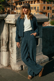 G-maxx Keelin denim jas in donkerblauw met knoopsluiting en zakken, stijlvolle en casual damesjas voor elke gelegenheid.