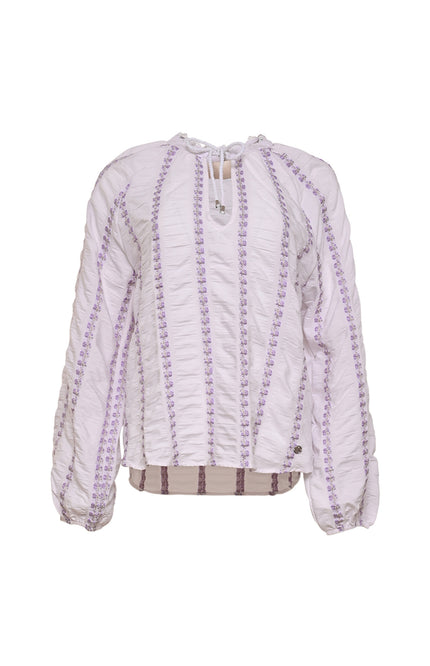 Maicazz Top Totton Lilac Stripe Stretchshop.nl