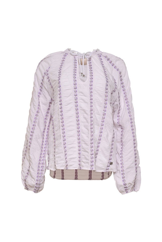 Maicazz Top Totton Lilac Stripe Stretchshop.nl